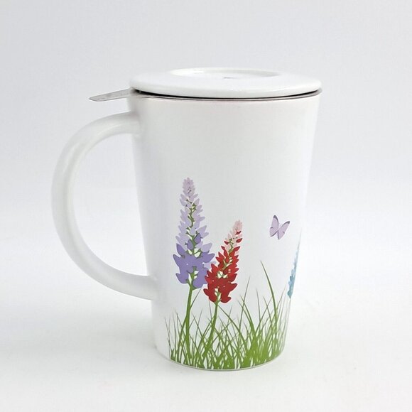 Davids Tea The Perfect Mug Spring 2015 Flower Garden with Infuser and Lid - Picture 2 of 8